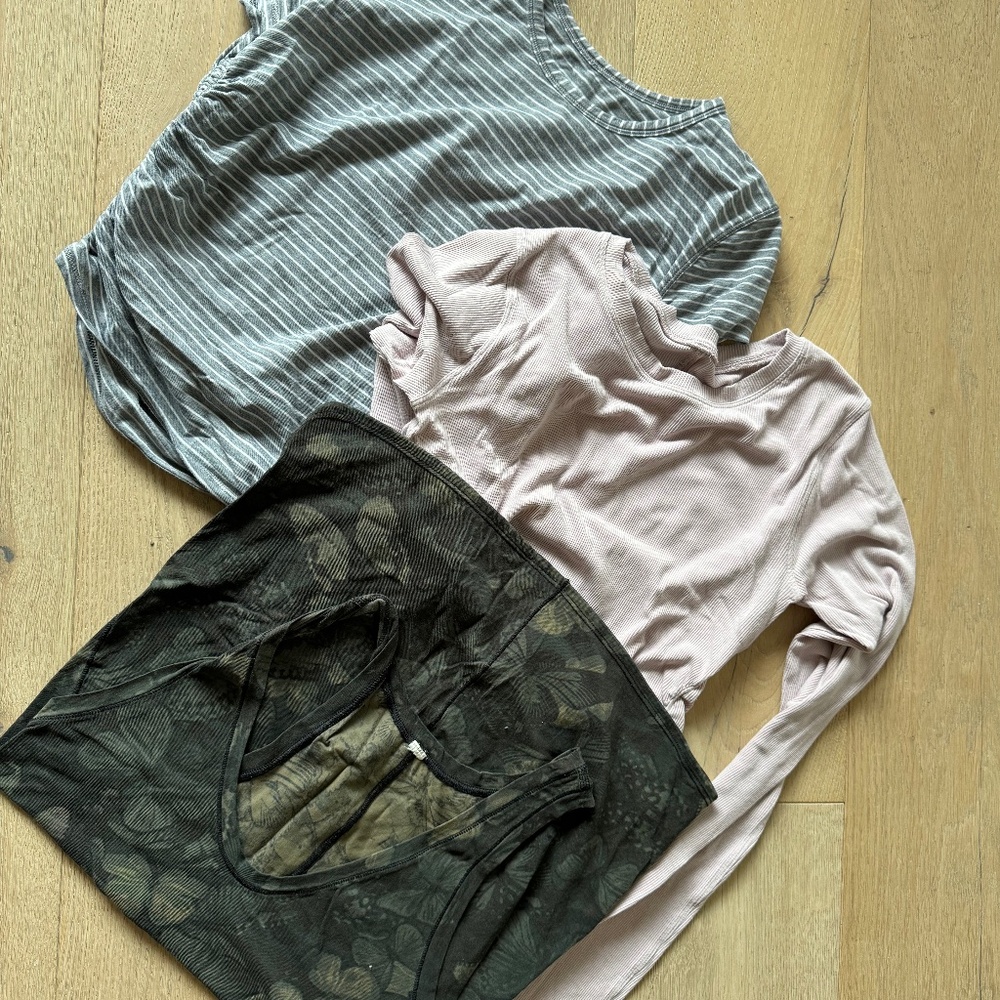 Lululemon Lot - 1 Long Sleeve, 1 Short Sleeve, 1 Tank, 1 Align Crop Jogger